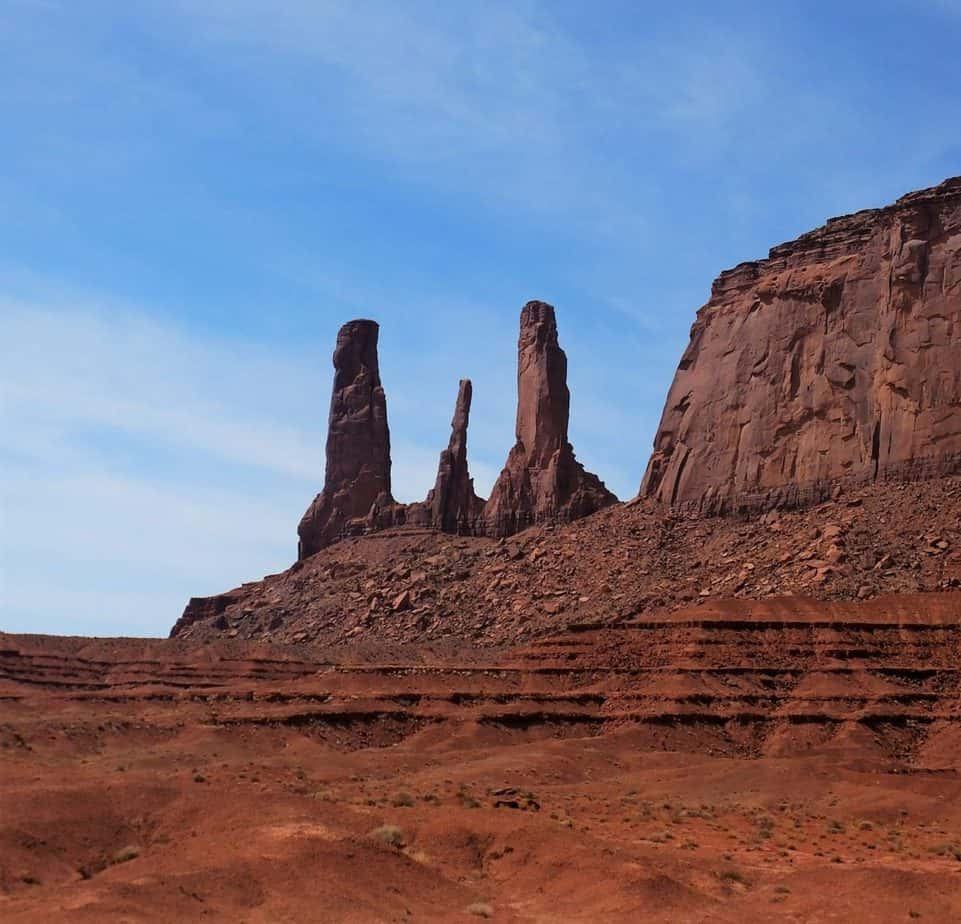 Three Sisters Monument Valley Arizona