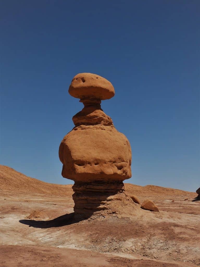 We took a picture of this rock during our first year as full-time RVers at Goblin Valley State Park.