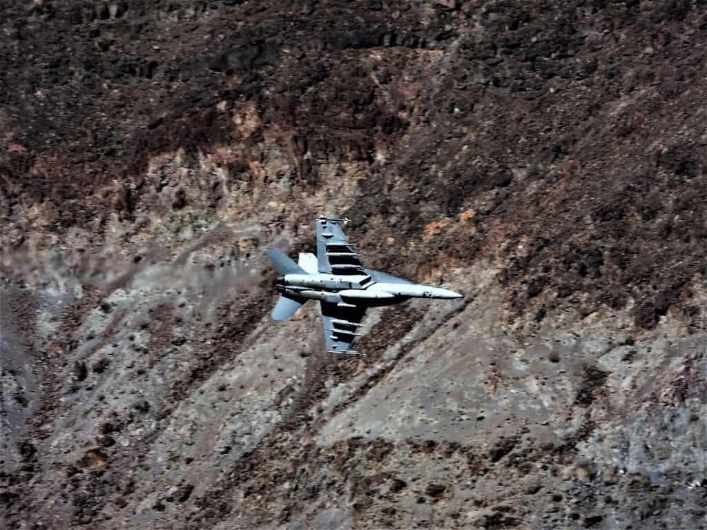 F-18 Super Hornet, in "Star Wars" Canyon, Death Valley, California