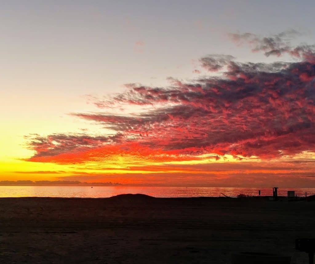 Sunset December Del Mar Beach Camp Pendleton
