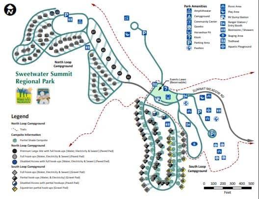 Campsite Review Sweetwater Summit Layout