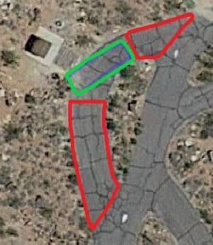 Site 4 sections outlined in red are steep.