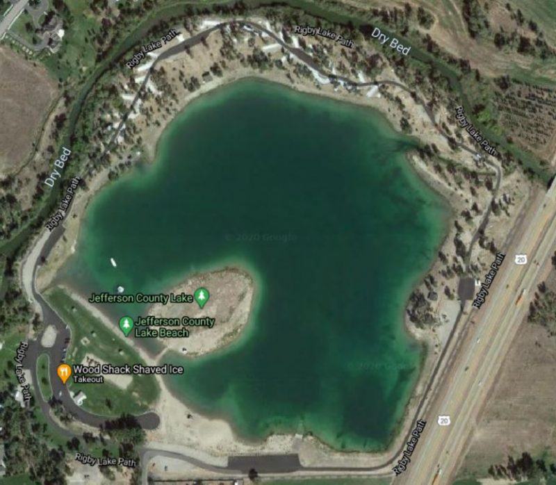 Campsite Review: Jefferson County Lake Satellite View