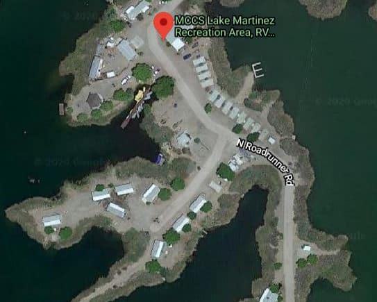 Campsite Review Lake Martinez Campground Satellite View