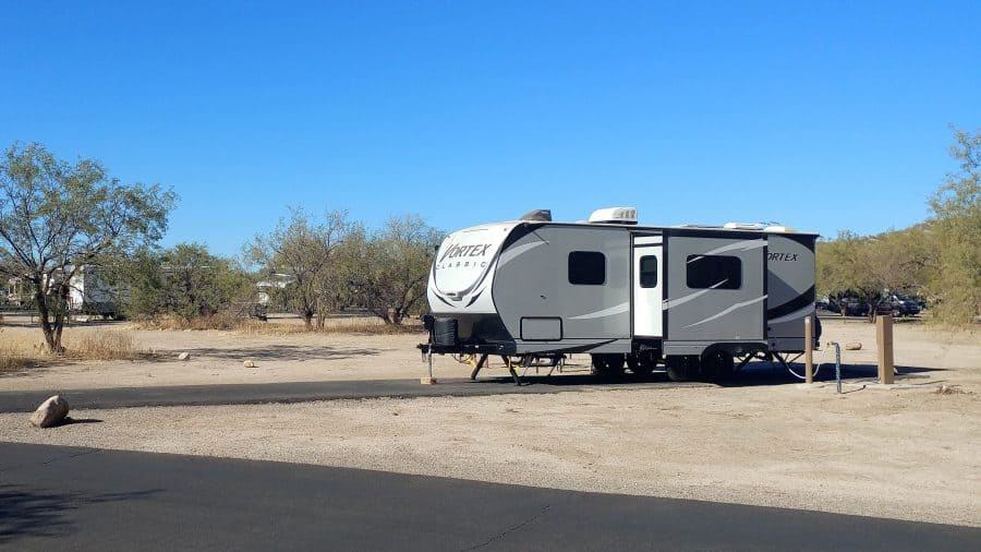 Typical Campsite at Catalina State Park.