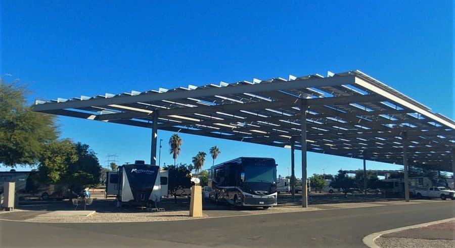 Solar Array, Sun Shelter KOA Tucson