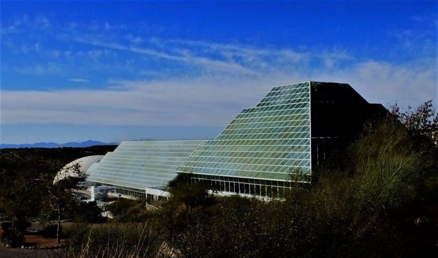 Biosphere 2 experiment big greenhouse.