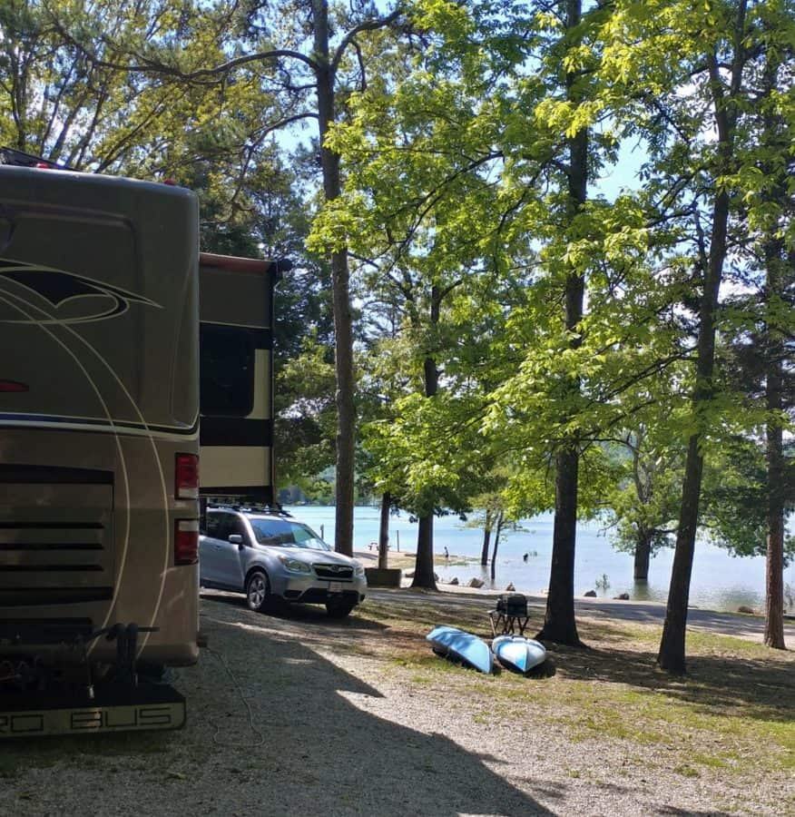 Our campsite at Loyston Point Campground.