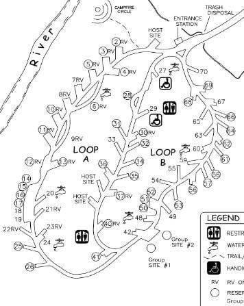 Linville Falls Campground Layout