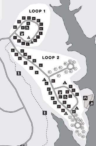 Holly Point Campground Loop 1 and 2