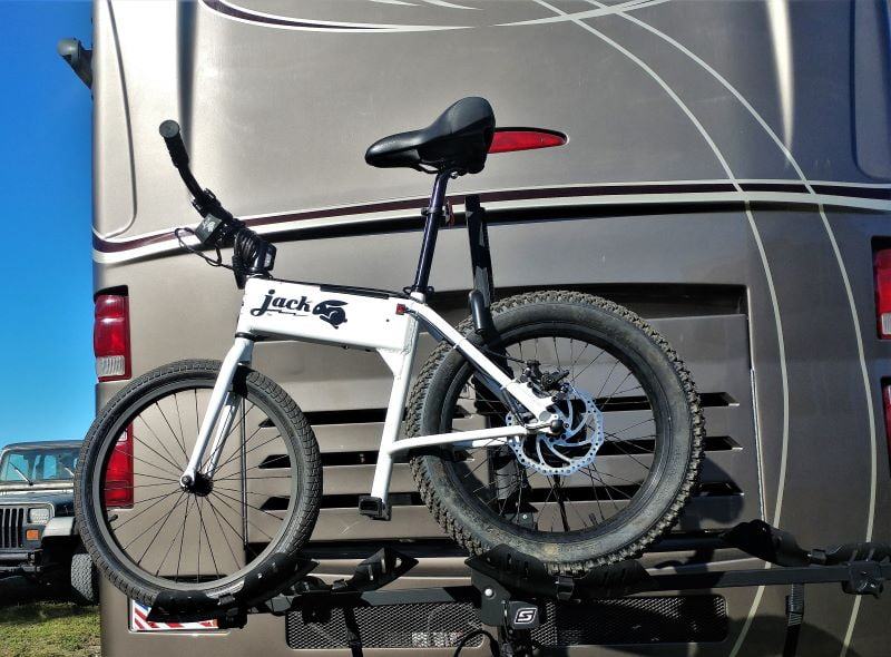 JackRabbit e-bike on my Swagman Bike Rack