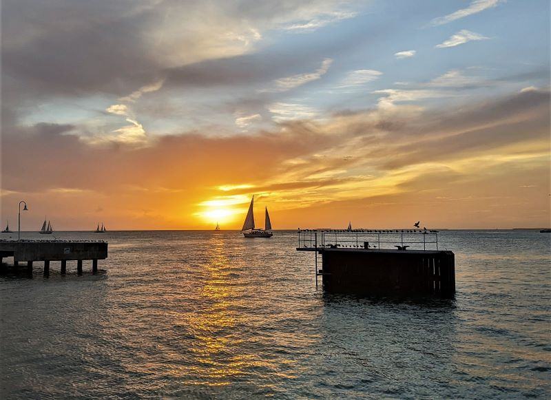 Sailboat we saw from Mallory Square at sunset. Key West sunsets