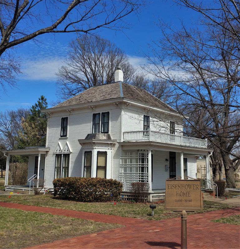 President Eisenhower's boyhood home in Abilene Kansas. Home to one of the small town Presidents. 