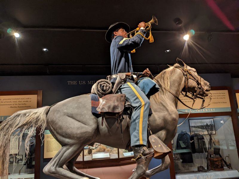 Life-size Buffalo Solder at the National Cowboy and Western Heritage Museum.