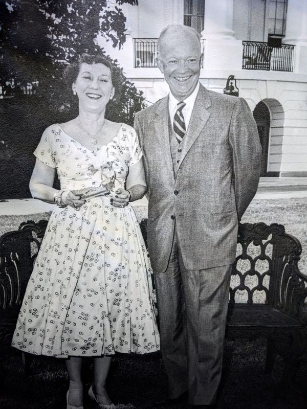 President Dwight and Mamie Eisenhower.