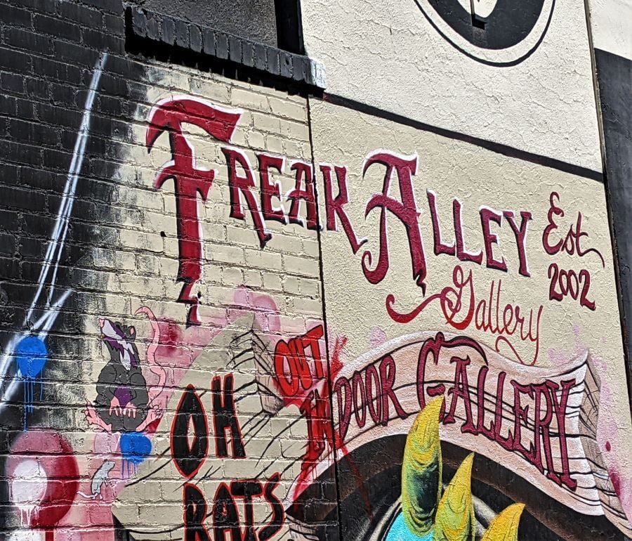 Freak Alley in Boise is in downtown Boise along the restraint row.