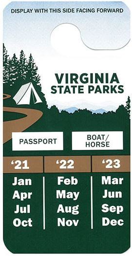 Virginia State Park Pass for full-time RVers