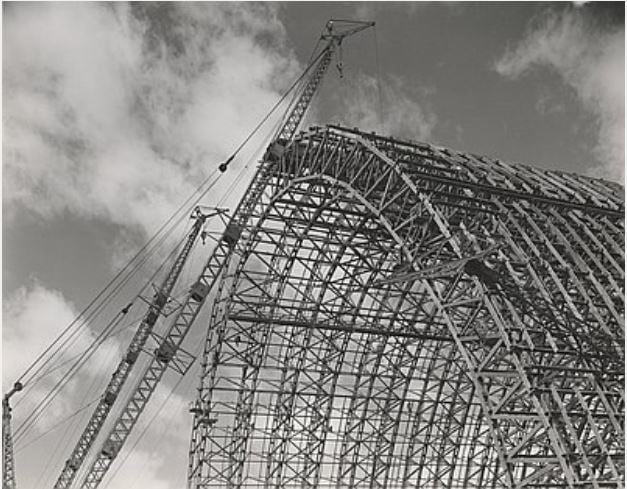 Building the Hanger at Naval Air Station Tillamook