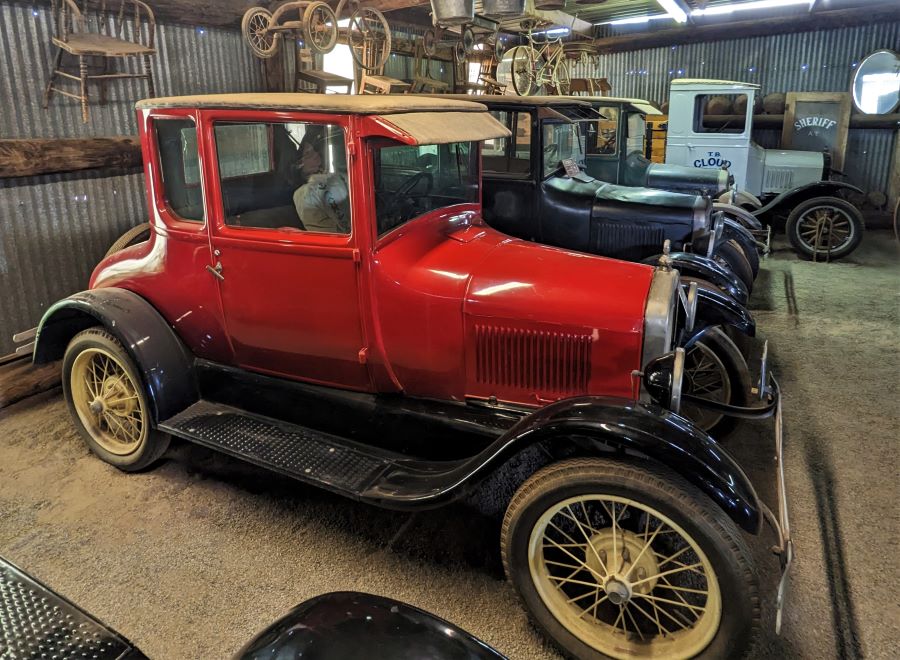 1926 Model T- Coupe. It is not a hard top, but it sure has nice lines.