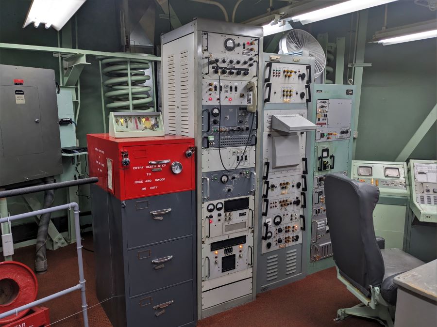 The launch keys were in the top section of this file cabinet. There are two simple locks on the cabinet. One for each of the two crewmen that are required to launch the missile.