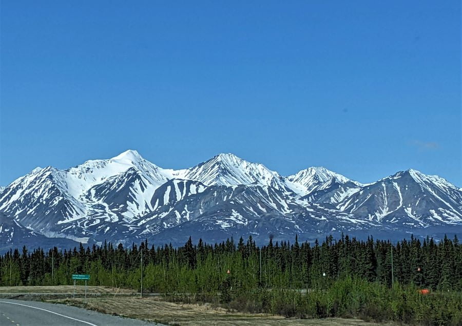 Kluane National Park and Reserve near 
Haines Junction and Kluane Lake. 