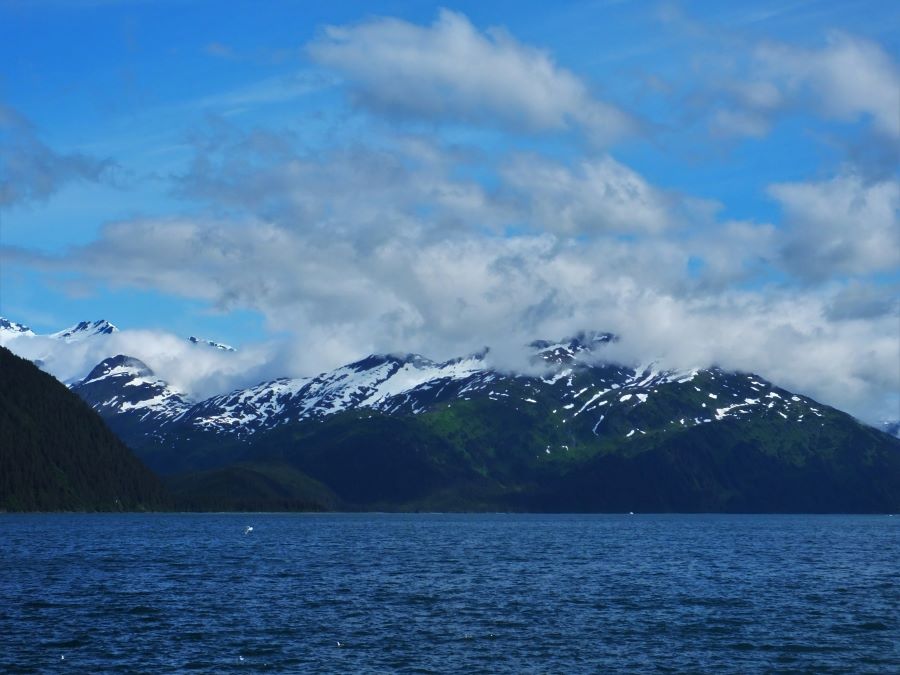 FoxRVTravel.com Passage Canal and glacier in Whittier Alaska