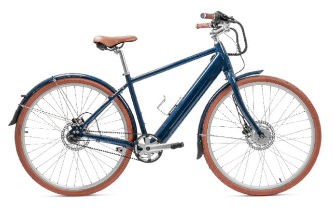 PRIORITY E-CLASSIC PLUS has a front hub motor with a gates carbon belt drive.