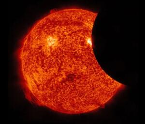 NASA's Solar Dynamics Observatory satellite partial solar eclipse.