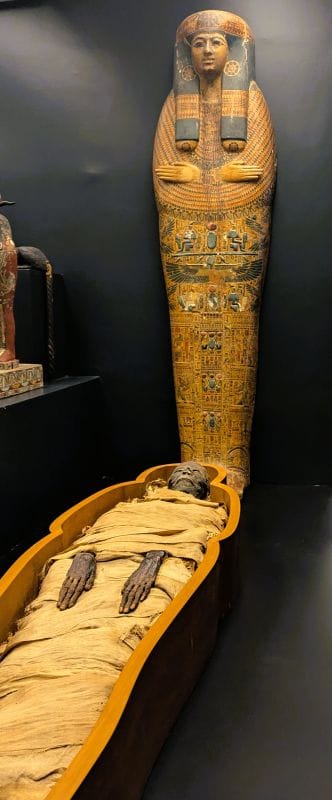 The Strange Egyptian Room at the Vatican Museum 9 Mummy of Amenirdis in the Egyptian room  at the Vatican Museum. Photo from FoxRVTravel article The Strange Egyptian Room at the Vatican Museum
