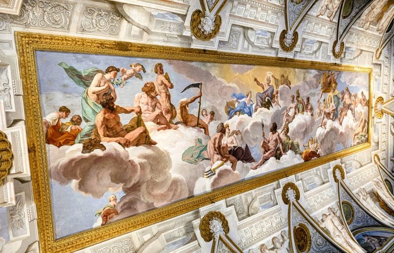 Masterpiece frescos in the Borghese Gallery 13 Fresco called "The Council of the Gods" by Giovanni Lanfranco, 1624-25 in the Borghese Gallery. Photo from FoxRVTravel Masterpiece Frescos in the Borghese Gallery.