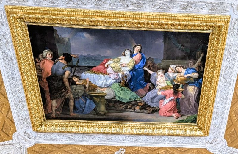 Masterpiece frescos in the Borghese Gallery 4 Fresco called :"Dido's Suicide" by Anton von Maron, 1783-1785 in the Borghese Gallery. Photo from FoxRVTravel Masterpiece Frescos in the Borghese Gallery