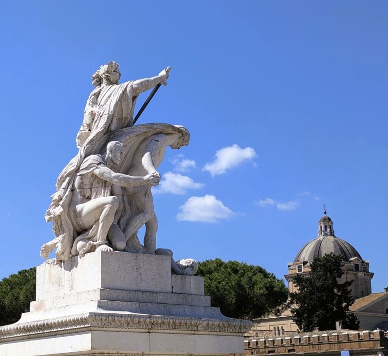 Monument of Victor Emmanuel II di Savoia in Rome 8 Victor Emmanuel II National Monument and the Church of the Gesu in the background. Photo from FoxRVTravel Monument of Victor Emmanuel II.