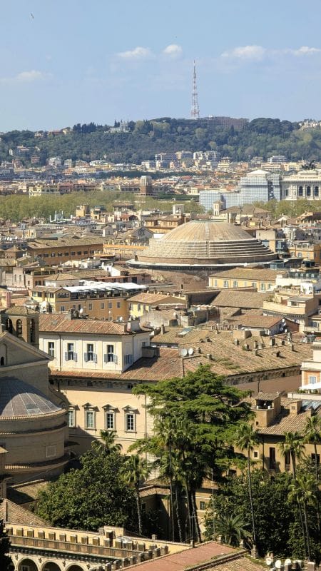 The Pantheon is amazing 19 View of the Pantheon (the dome) taken from the top of the Victor Emmanuel Monument. Photo from FoxRVTravel Monument of Victor Emmanuel II.