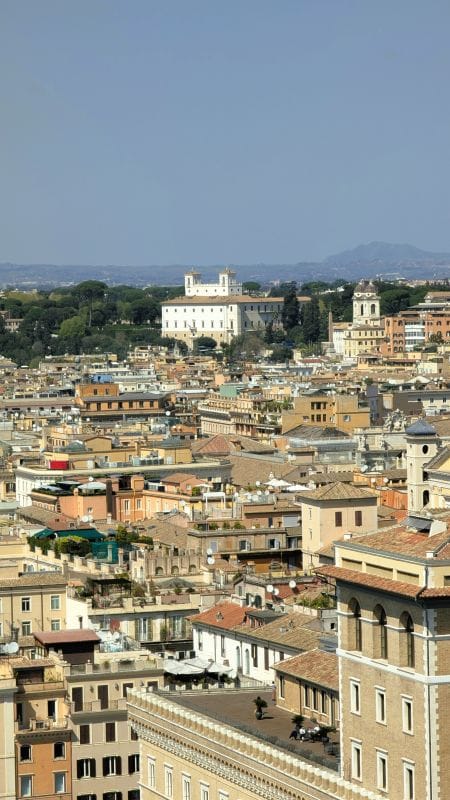 Monument of Victor Emmanuel II di Savoia in Rome 24 Villa Medici (white building in the distance) viewed from the from the Monument of Victor Emmanuel II. Photo from FoxRVTravel Monument of Victor Emmanuel II.
