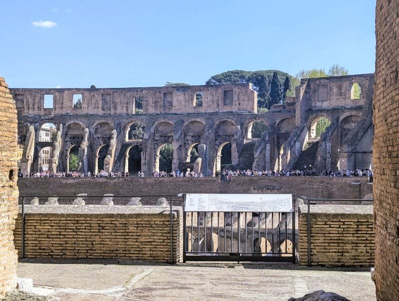 View of the Colosseum upper level design where the less expensive seats would have been. Photos are from FoxRVTravel article "The Roman Colosseum"