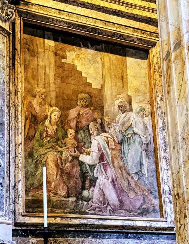 The Pantheon is amazing 14 Adoration of the Magi by Francesco Cozza The photos are from the FoxRVTravel article “The Pantheon is Amazing.”