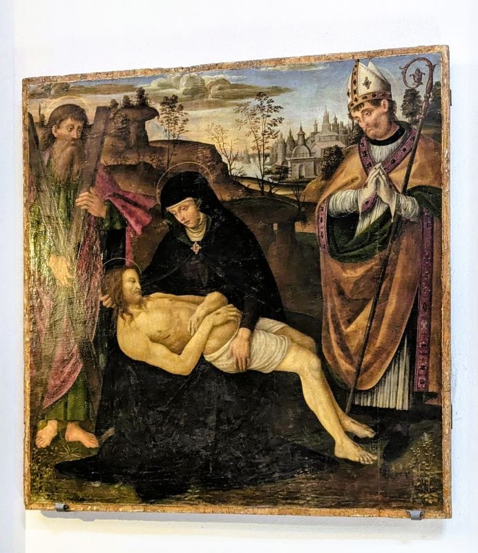 The Beautiful Cathedral of Saint Andrew at Amalfi  9 Painting attributed to Peter Perugino of the Peta including Saint Andrew commissioned during the reign of Duchy of Amalfi. Photo from FoxRVTravel article Cathedral of Saint Andrew the Apostle at Amalfi.