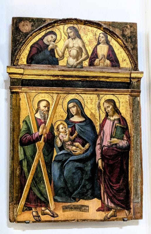 The Beautiful Cathedral of Saint Andrew at Amalfi  10 Madonna and child with Saint Andrew at Cathedral of Saint Andrew the Apostle at Amalfi. Photo from FoxRVTravel article Cathedral of Saint Andrew the Apostle at Amalfi.