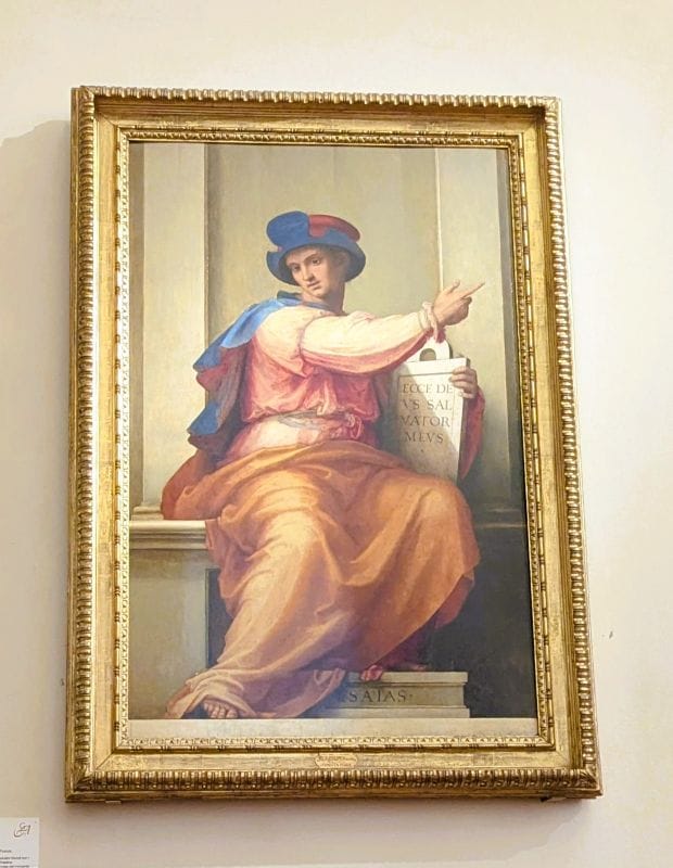 Renaissance paintings at the Gallery of the Academy 13 The prophet Isaiah by Fra Bartholomew Painting on panel c. 1514 Photo from FoxRVTravel article "Renaissance paintings at the Gallery of the Academy"