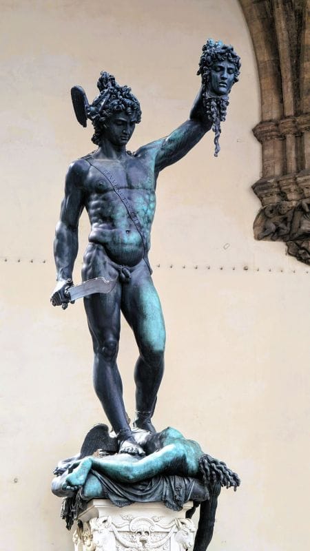 Visiting Florence is an art lesson on the streets 16 Perseus with the Head of Medusa is a bronze sculpture made by Benvenuto Cellini in the period 1545–1554 Photo from FoxRVTravel article "Visiting Florence is a art lesson on the streets"