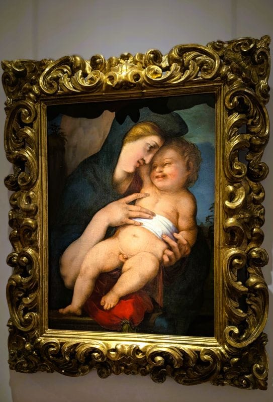 Alonso Berruguete Madonna and Child Ca. 1517 oil on panel Photo from FoxRVTravel article "Masterpiece paintings at the Uffizi Gallery" 