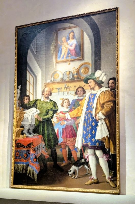 Jacopo da Empoli 1551 - 1640 The Honesty of St. Eligius 1614 oil on canvas Photo from FoxRVTravel article "Masterpiece paintings at the Uffizi Gallery" 