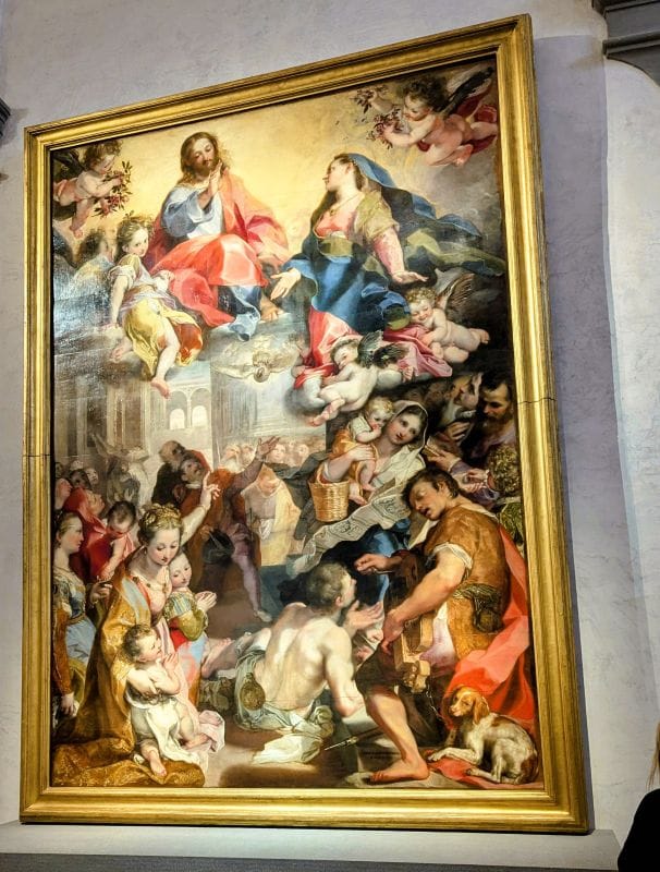 Federico Barocci "Virgin of the People" 157 signed and dated oil on wood panel Photo from FoxRVTravel article "Masterpiece paintings at the Uffizi Gallery" 