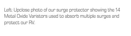 Escapees Magazine published the article about our surge protector. 12 A photo of Escapees Magazine Article about our surge protector .