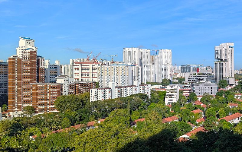 Most, if not all these apartment buildings were built as part of Singapore's building revival and are at least partly owned by the occupants.