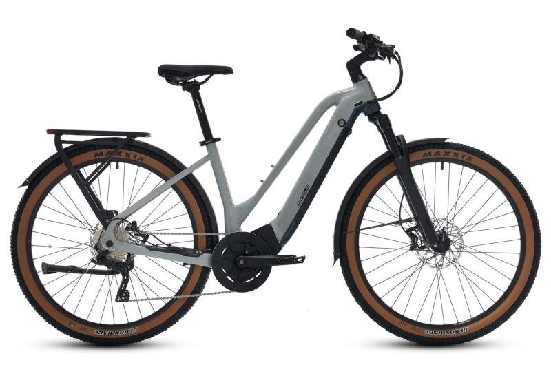 The Ride1UP Prodigy V2 step through frame e-bike with a mid-drive motor. The Ride1UP Prodigy V2 step through frame e-bike with a mid-drive motor.