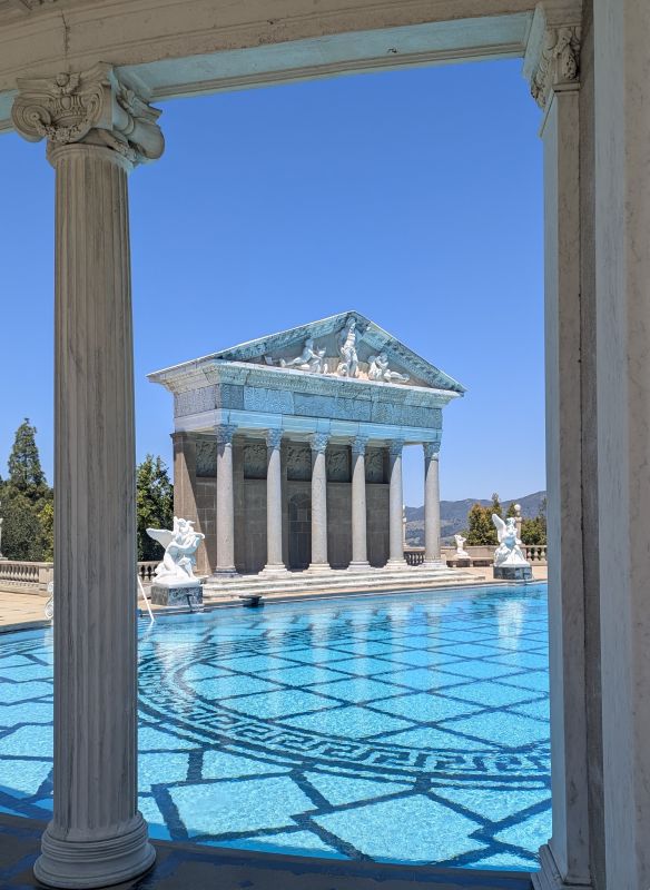 The pool at the Hearst Castle.