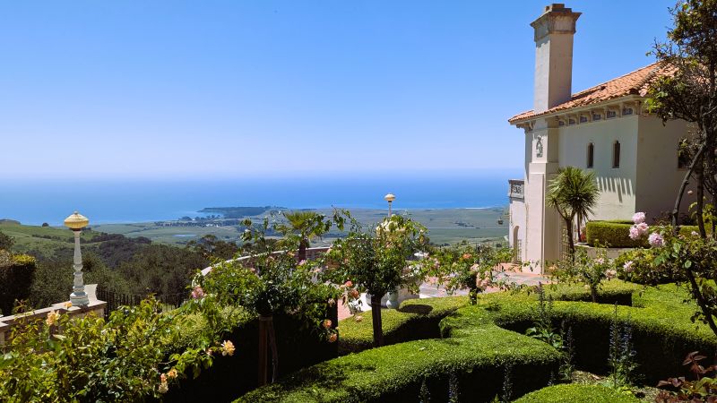 The view from the Hearst Castle is stunning.