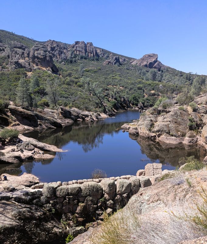 Crappy 30-amp power 11 Photo of the Bear Gulch Reservoir at Pinnacles National Park.