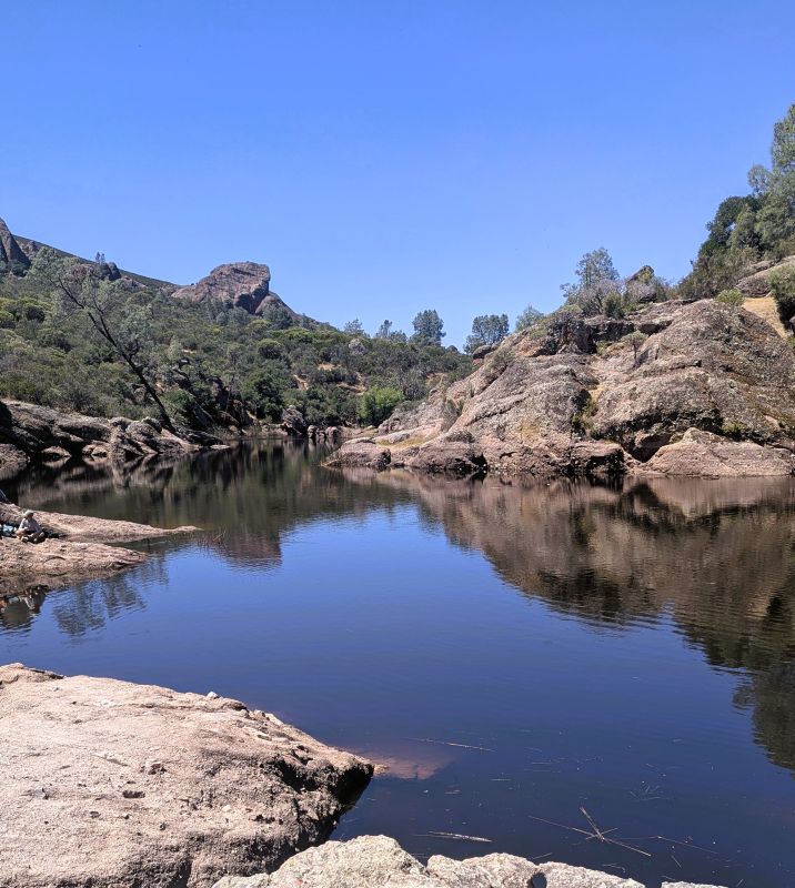 Crappy 30-amp power 12 Photo of the Bear Gulch Reservoir at Pinnacles National Park.